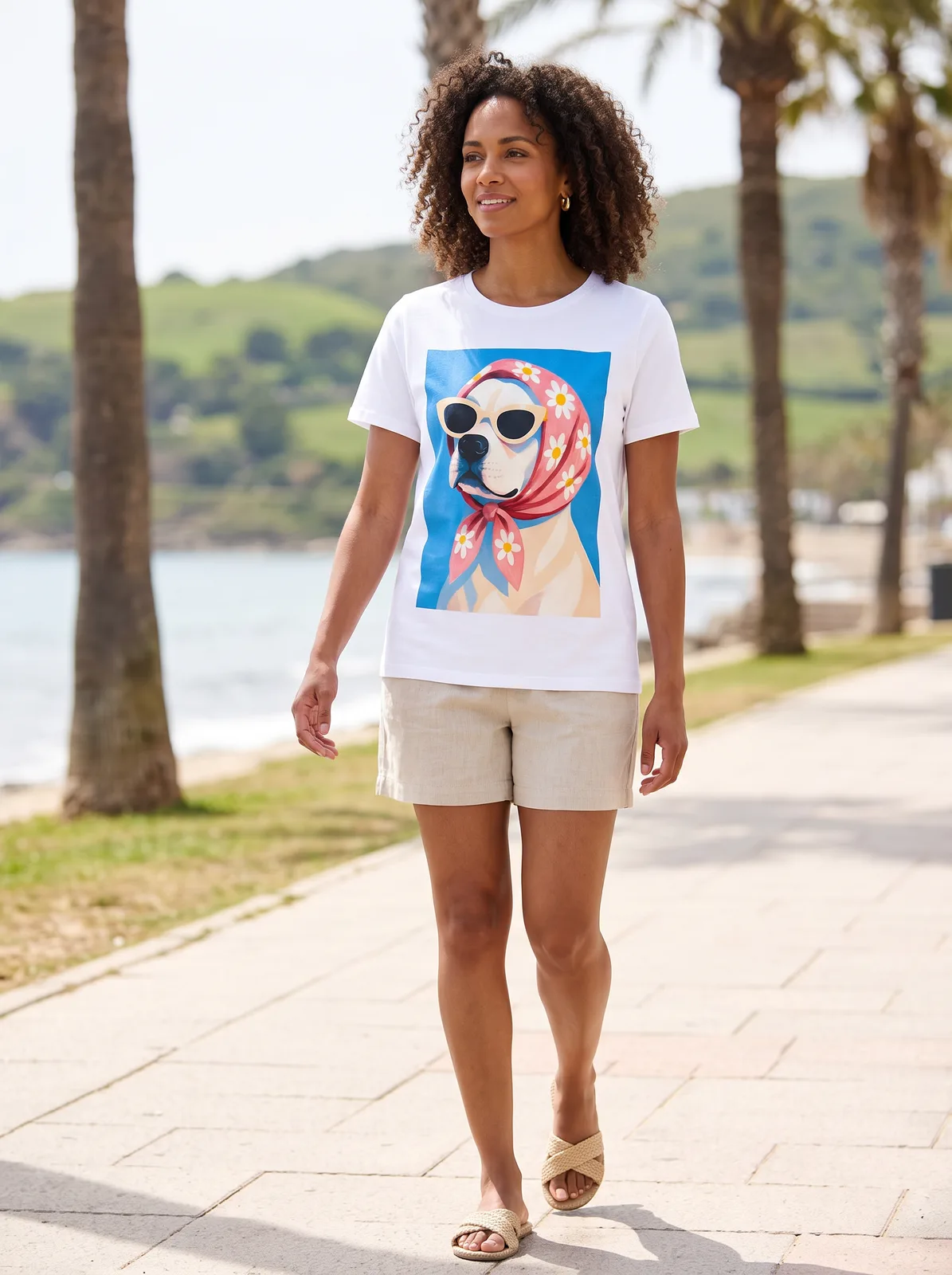 Remera en modelo