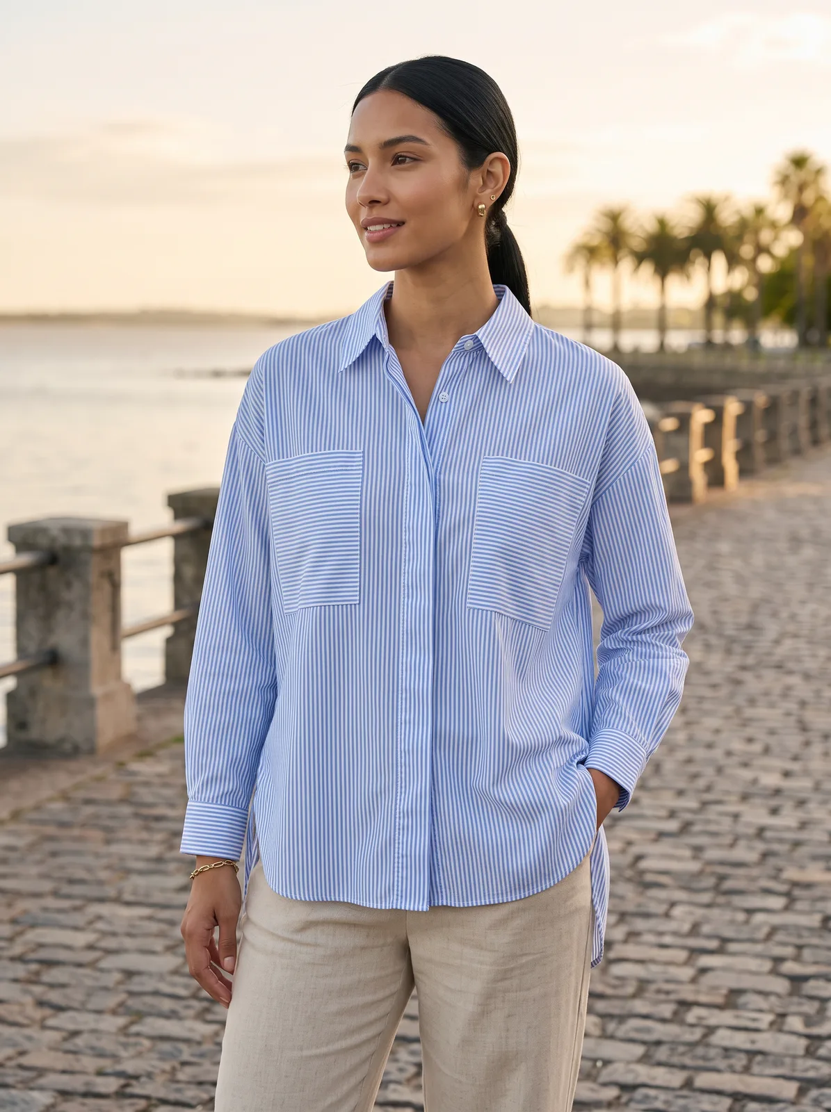 Camisa en modelo